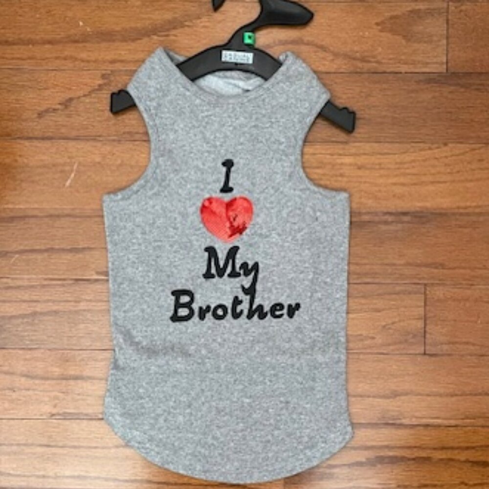 Casual Canine I Love My Brother Pet Tank Top